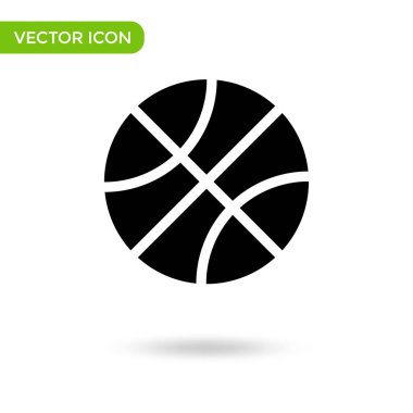 basketball ball icon. minimal and creative icon isolated on white background. vector illustration symbol mark.