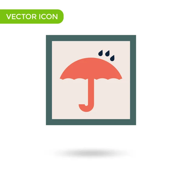 Umbrella Logistic Icon Minimal Creative Icon Isolated White Background Vector — Vetor de Stock