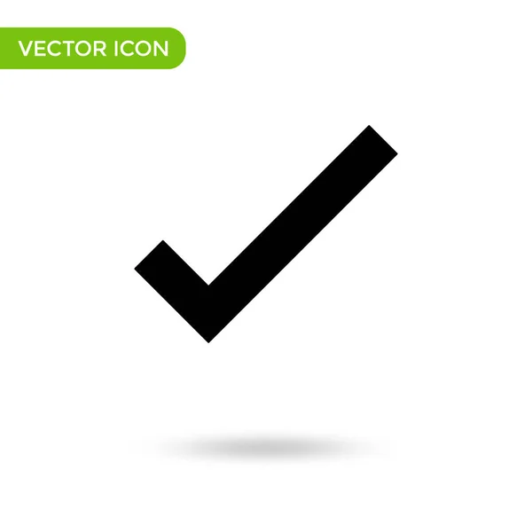 Проверьте Значок Минимальный Творческий Значок Белом Фоне Векторная Иллюстрация — стоковый вектор