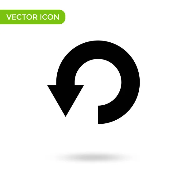 Circle Arrow Icon Minimal Creative Icon Isolated White Background Vector — Image vectorielle