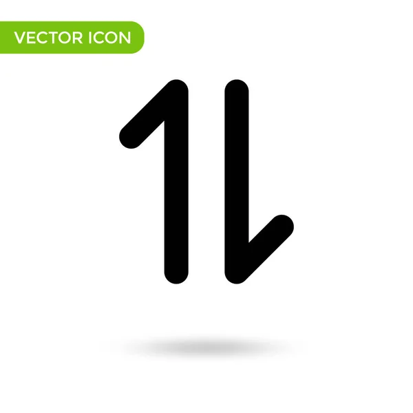 Arrow Icon Minimal Creative Icon Isolated White Background Vector Illustration — Stockvektor