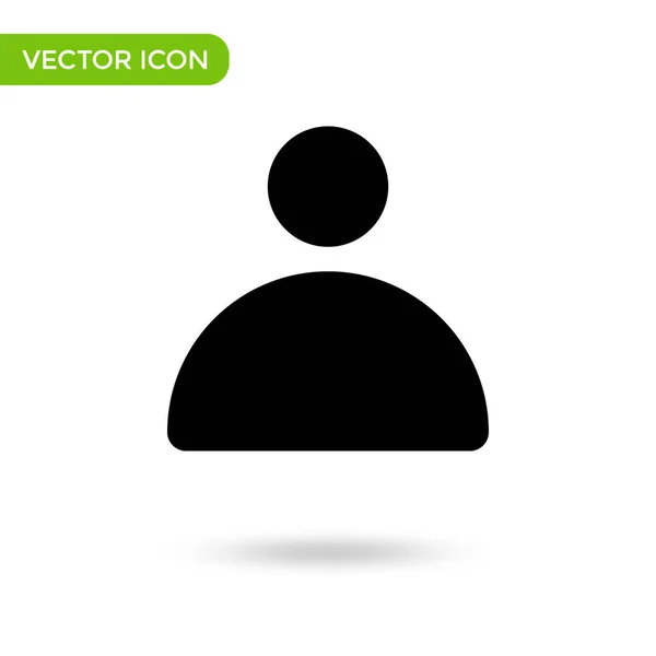 Person Icon Minimal Creative Icon Isolated White Background Vector Illustration — Archivo Imágenes Vectoriales