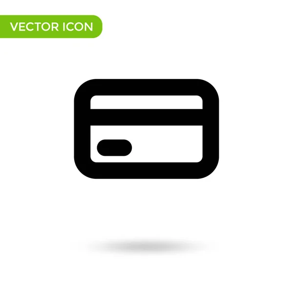 Credit Card Icon Minimal Creative Icon Isolated White Background Vector — Stock Vector