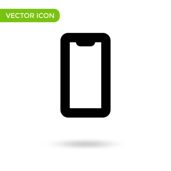 Phone Icon Minimal Creative Icon Isolated White Background Vector Illustration — Vector de stock
