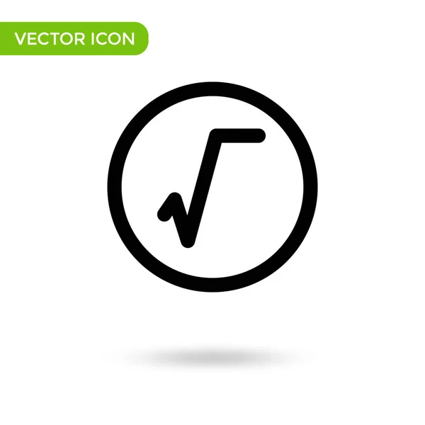 Math Formula Icon Minimal Creative Icon Isolated White Background Vector — Vector de stock