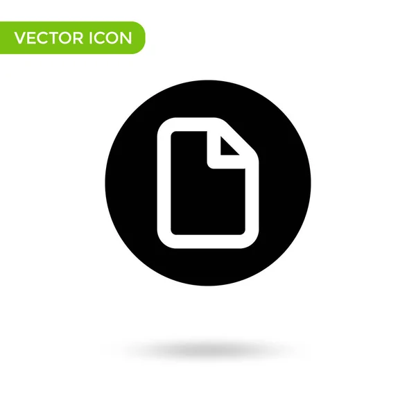 Document Page Icon Minimal Creative Icon Isolated White Background Vector —  Vetores de Stock