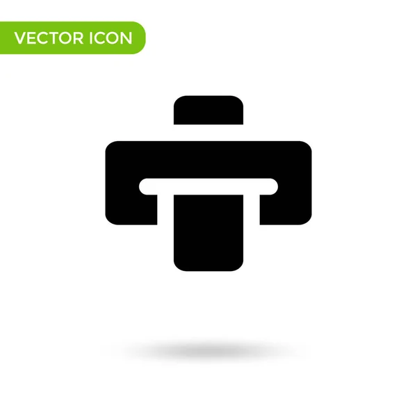 Printer Icon Minimal Creative Icon Isolated White Background Vector Illustration — Vector de stock