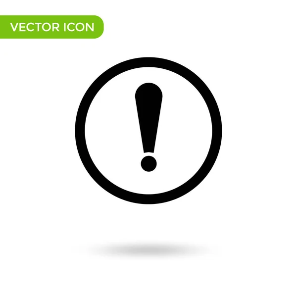 Attention Mark Icon Minimal Creative Icon Isolated White Background Vector — Stock Vector