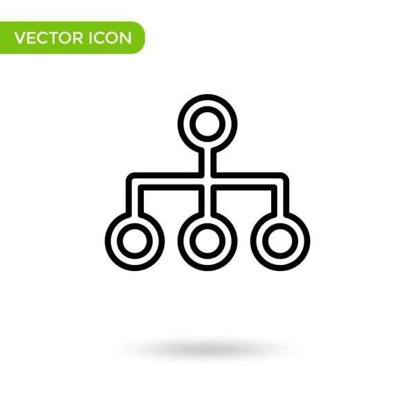 Management Cooperation Icon Minimal Creative Icon Isolated White Background Vector — Vector de stock