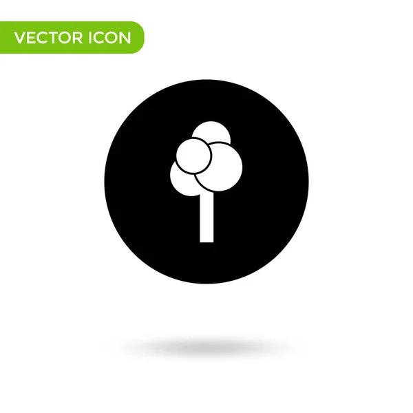 Tree Icon Minimal Creative Icon Isolated White Background Vector Illustration — Stockvektor