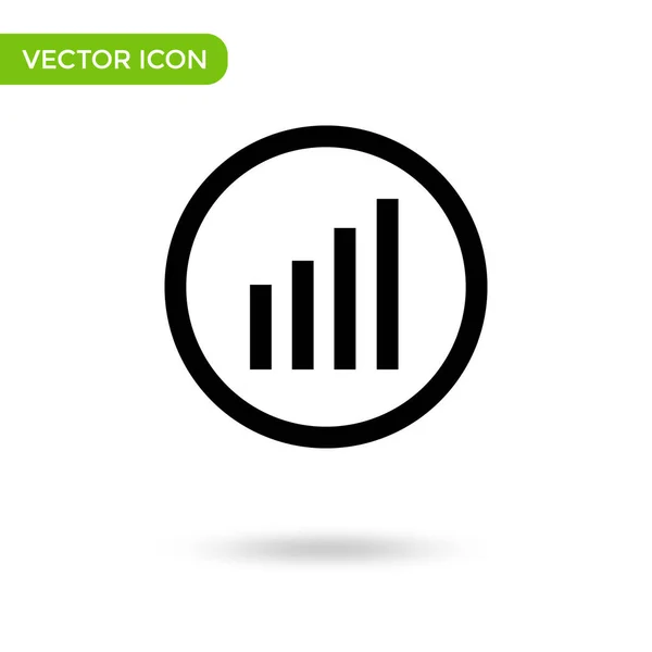 Signal Icon Minimal Creative Icon Isolated White Background Vector Illustration — Vetor de Stock