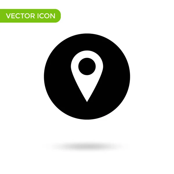 Pin Icon Minimal Creative Icon Isolated White Background Vector Illustration — Stockvektor