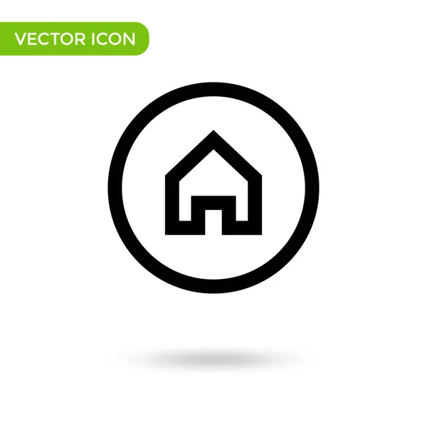 House Line Icon Minimal Creative Icon Isolated White Background Vector — Image vectorielle