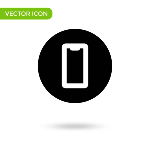 Phone Icon Minimal Creative Icon Isolated White Background Vector Illustration — Vector de stock