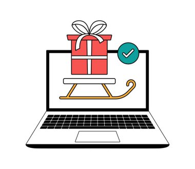 Noel Baba kızak teslimatı hediyeleri online. Bir teslimat servisi kullanarak evden Noel alışverişi..