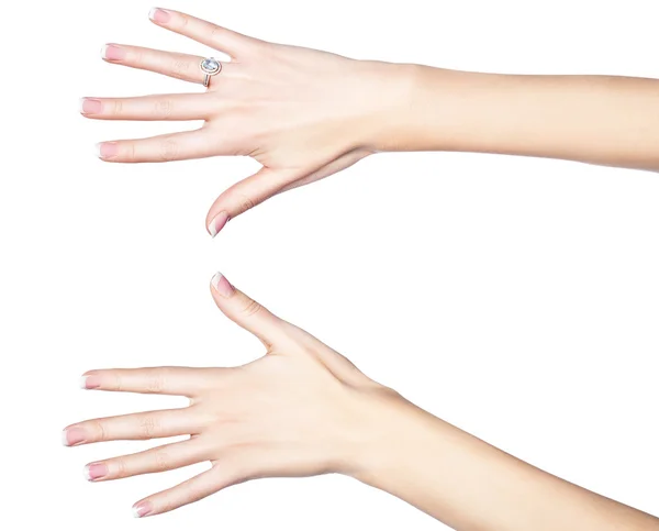 Lindas mãos femininas . — Fotografia de Stock