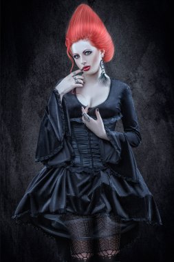 Kız Gotik tarzı.