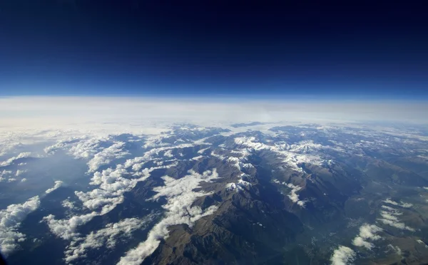 Вид з повітря на хмари і небо — стокове фото