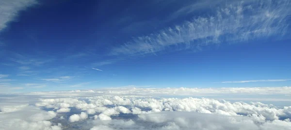 Aerial view of clouds and sky — Stock Photo, Image