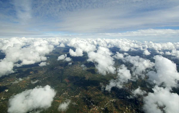 Aerial view of sky and clouds Royalty Free Stock Images