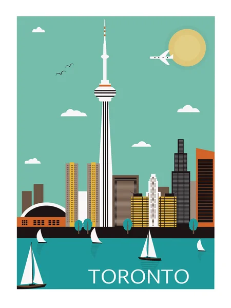 Toronto. Canadá . — Vector de stock