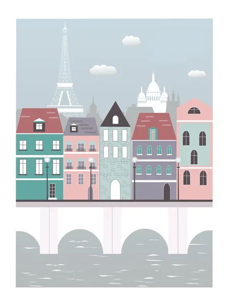 Paris ville. — Image vectorielle