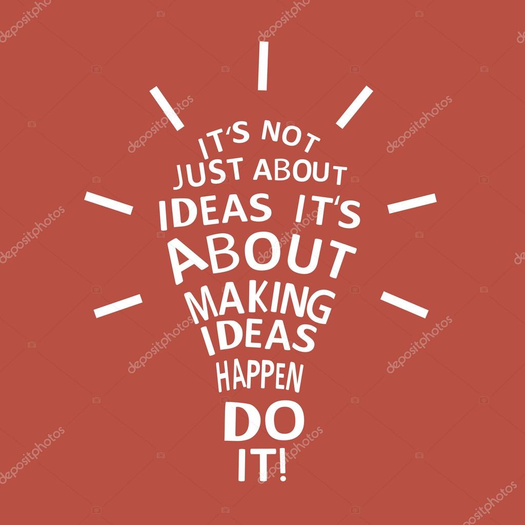 Light bulb with a quote — Stock Photo © Lagodka #37311409