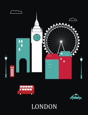 Londra england.vector