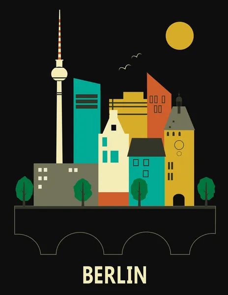 Berlin Allemagne . — Image vectorielle