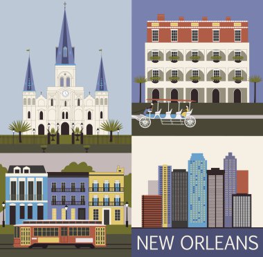 New orleans. vektör