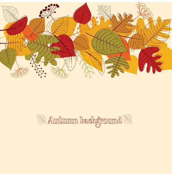 Seamless background from autumn leaves. — Stock Vector