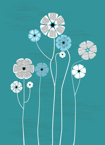 Fundo com flores . — Vetor de Stock