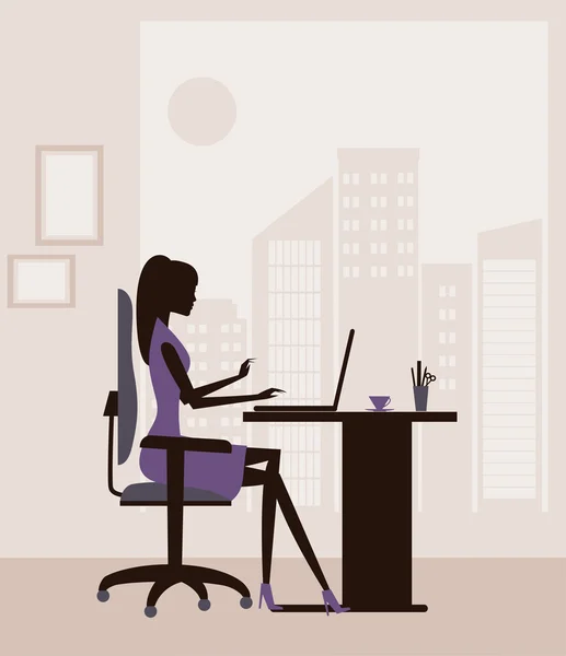 Mujer de negocios — Vector de stock