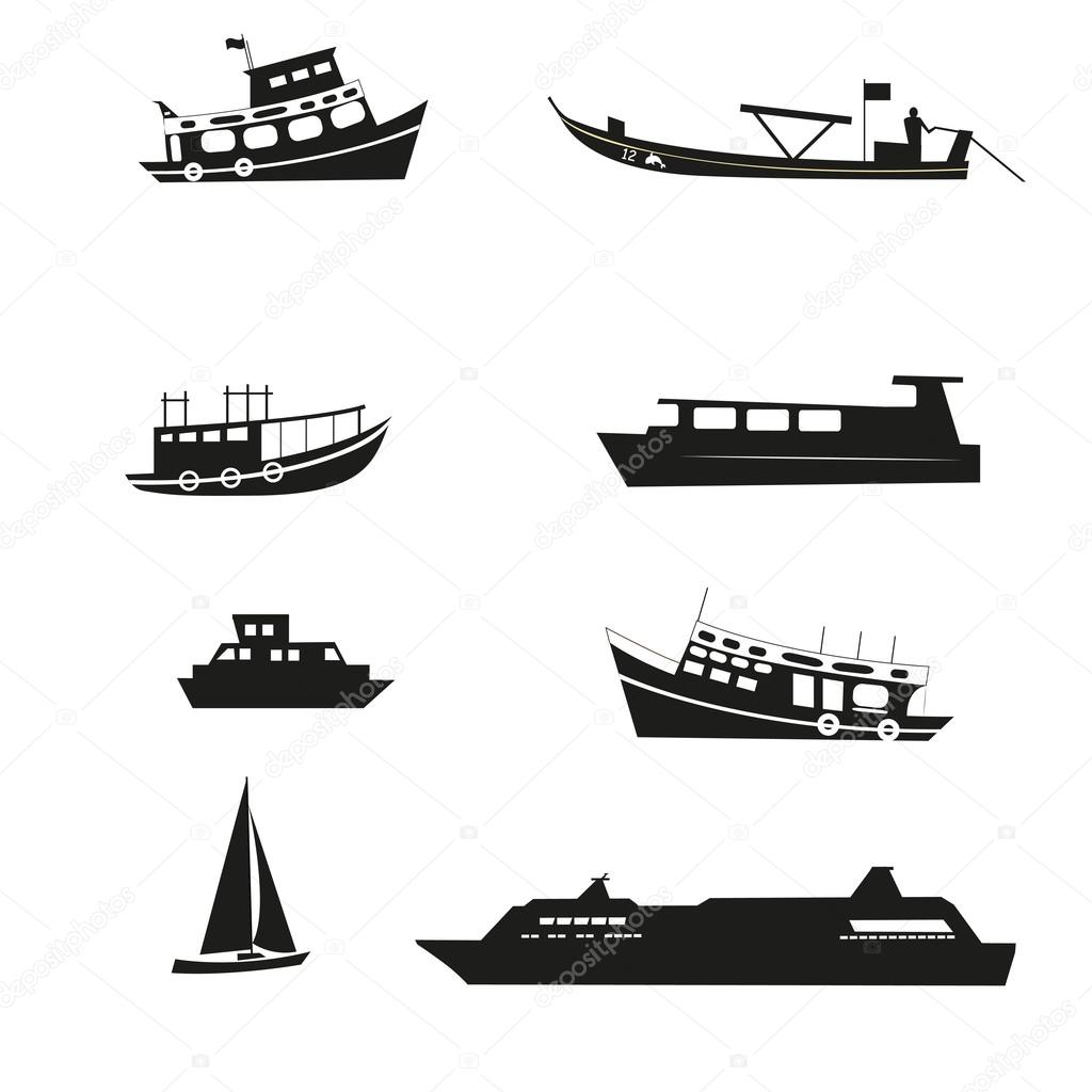 Set of boats.