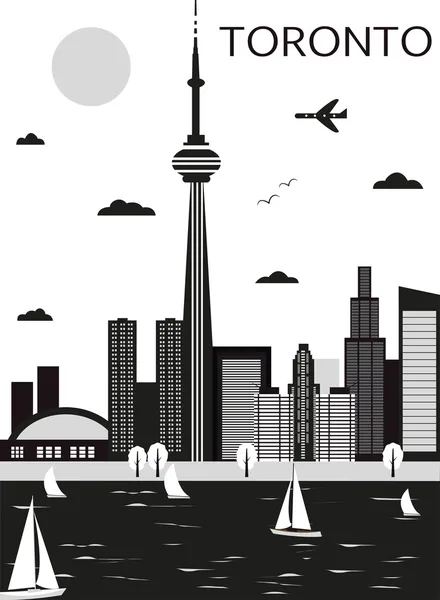 Toronto stad. Canada. — Stockvector