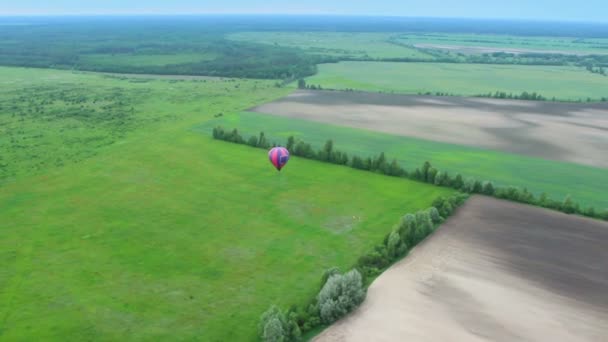 Air balloon pov — Stock Video