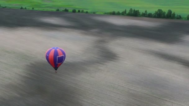 Binnenkant van lucht ballon pov — Stockvideo