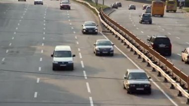 ağır çekim timelapse şehir araçların trafik