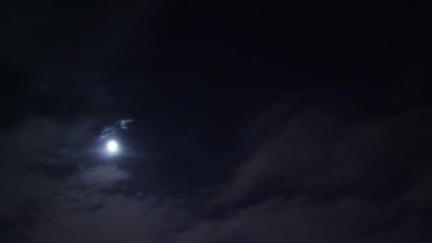 Niebo księżyc timelapse — Wideo stockowe