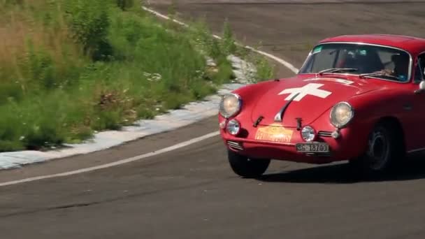 Produzido pela primeira vez Porsche modelo 356C, qualidade hd tiro — Vídeo de Stock