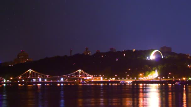 夜晚的城市景观 — 图库视频影像