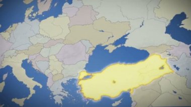 Türkiye Avrupa Haritasında