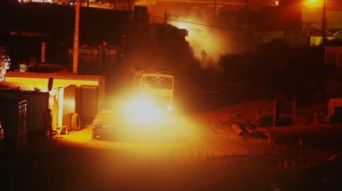 Gece inşaat alanı