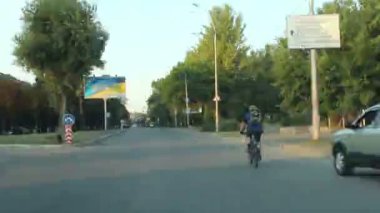 sokak sürüş günbatımı time-lapse