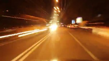 gece şehir timelapse