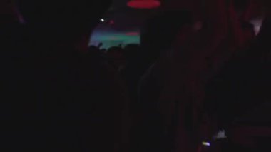 kalabalık gece kulübünde atlama
