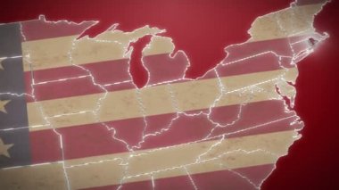 Rhode Island üzerinde usa Haritası