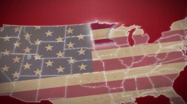 Minnesota ABD harita üzerinde