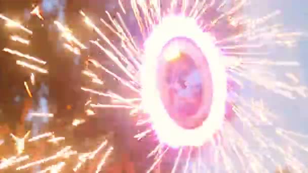 Roue de feu d'artifice — Video