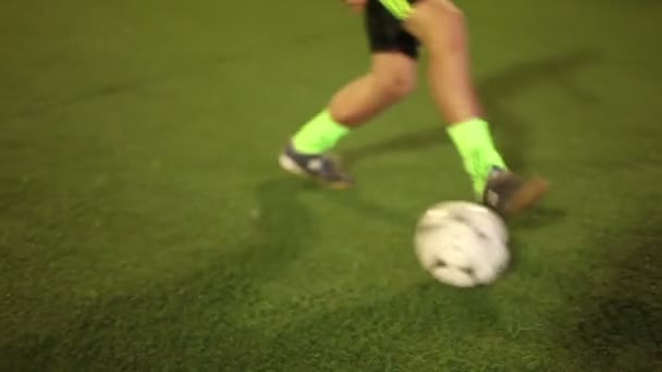 足球球员的技巧 — 图库视频影像